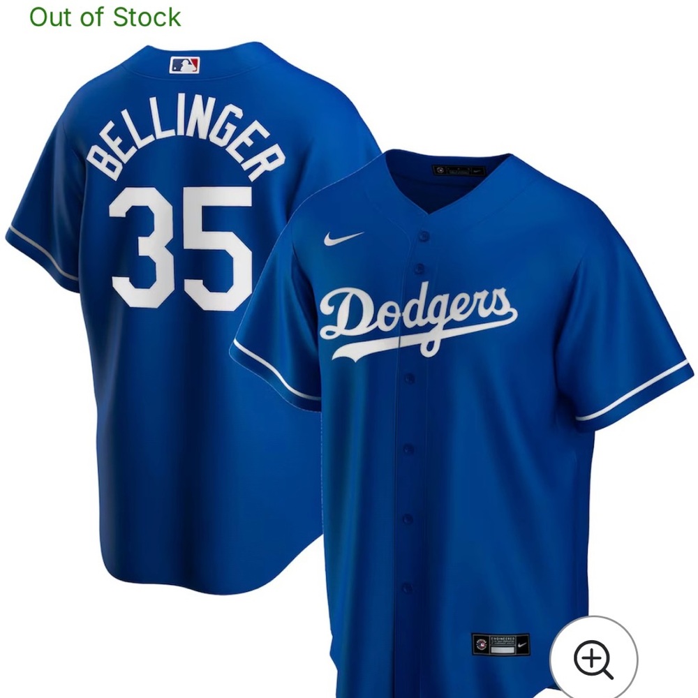 Nike Kids Dodgers Blue Jersey Kids Large Women’s Small